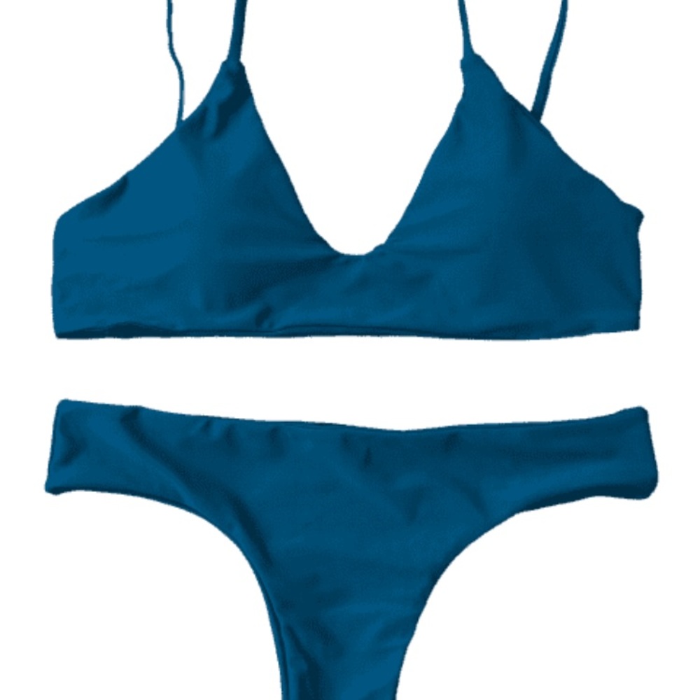 ZAFUL blue bikini bathing suit